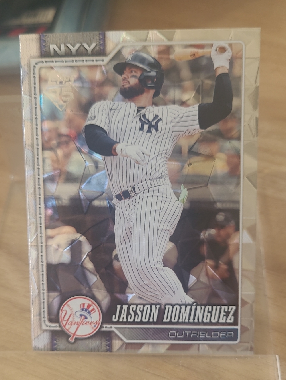 New York Yankees Jasson Domínguez Baseball Card - 2026 Topps Diamante Foil